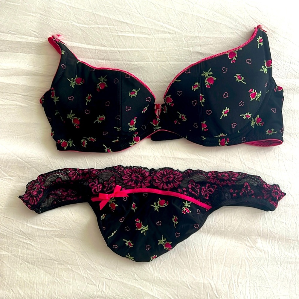 Vintage Victorias Secret Panty & Bra Set
